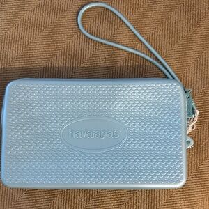 Havaianas Light Blue Textured Wristlet
